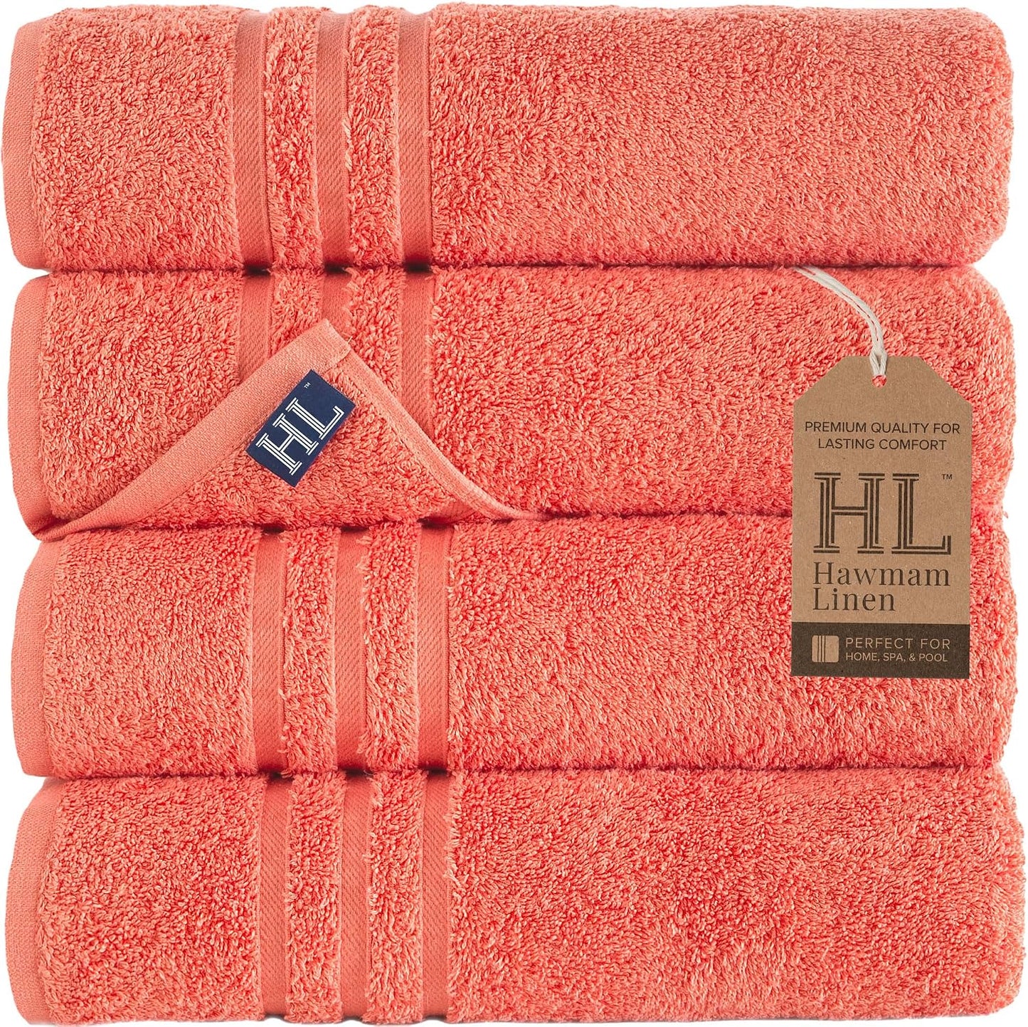Washcloth Linen Set Premium Original Turkish Cotton, Hotel Quality for Maximum Softness & Absorbency for Face, Hand, Kitchen & Cleaning (Yellow, Washcloth Set)