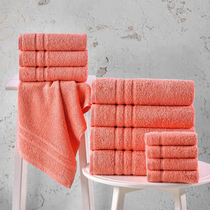 Washcloth Linen Set Premium Original Turkish Cotton, Hotel Quality for Maximum Softness & Absorbency for Face, Hand, Kitchen & Cleaning (Yellow, Washcloth Set)