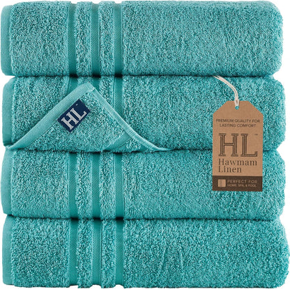 Washcloth Linen Set Premium Original Turkish Cotton, Hotel Quality for Maximum Softness & Absorbency for Face, Hand, Kitchen & Cleaning (Yellow, Washcloth Set)