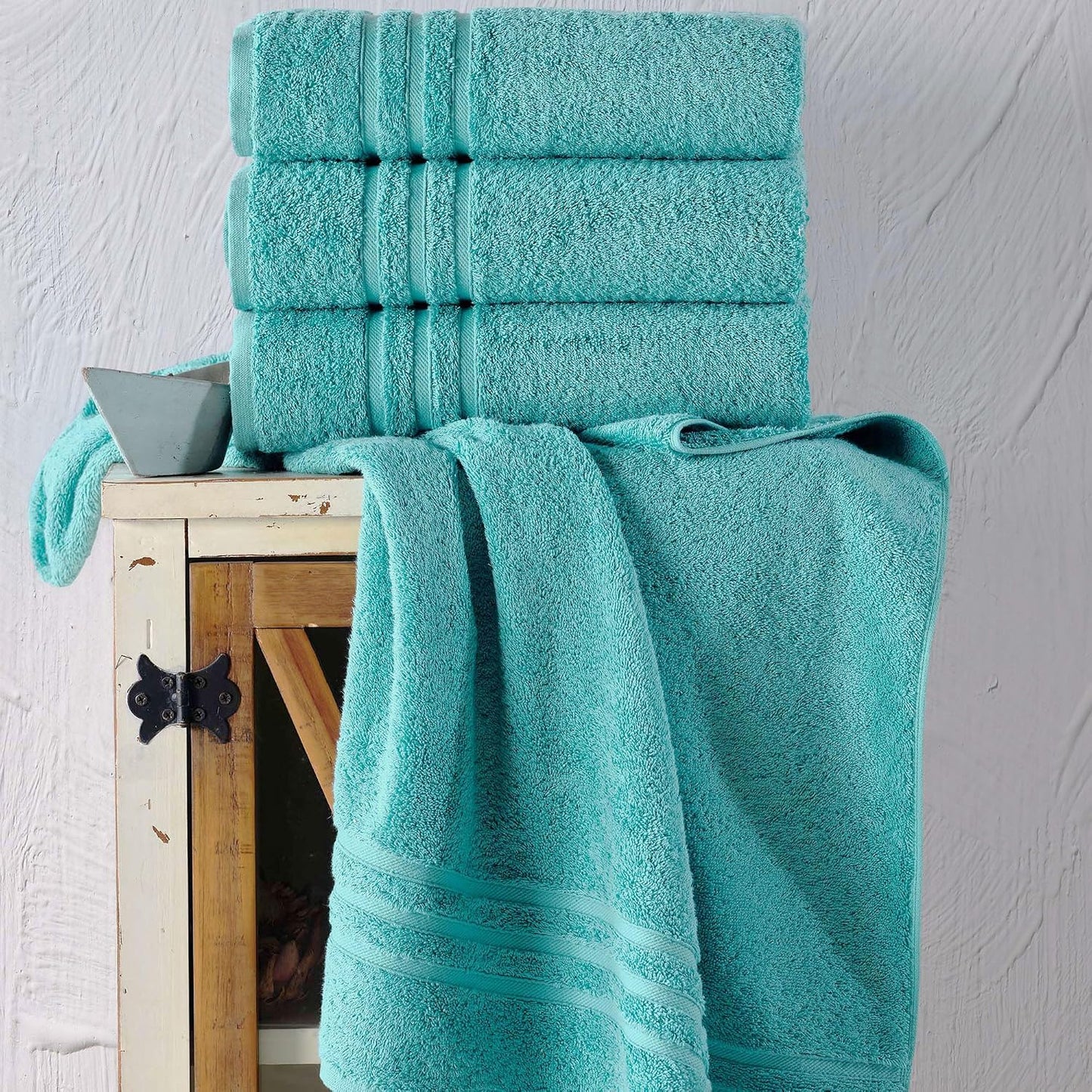 Washcloth Linen Set Premium Original Turkish Cotton, Hotel Quality for Maximum Softness & Absorbency for Face, Hand, Kitchen & Cleaning (Yellow, Washcloth Set)