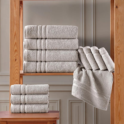Washcloth Linen Set Premium Original Turkish Cotton, Hotel Quality for Maximum Softness & Absorbency for Face, Hand, Kitchen & Cleaning (Yellow, Washcloth Set)