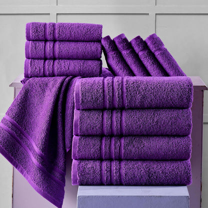 Washcloth Linen Set Premium Original Turkish Cotton, Hotel Quality for Maximum Softness & Absorbency for Face, Hand, Kitchen & Cleaning (Yellow, Washcloth Set)