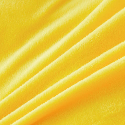 Fluffy Pillow Cases Yellow 26"x20", Faux Fur Furry Shaggy Plush Fuzzy Decorative Pillow Covers Set of 2, Standard Velvet Cushion Cover with Zipper for Bedroom Interior