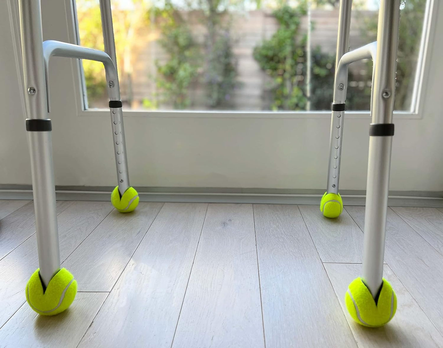 AMERICAN HOSPITAL SUPPLY AHS Tennis Balls for Walker Legs Tennis Balls for Walkers for Seniors Complete Support & Surface Protection | Pair of 2 Precut (Yellow)