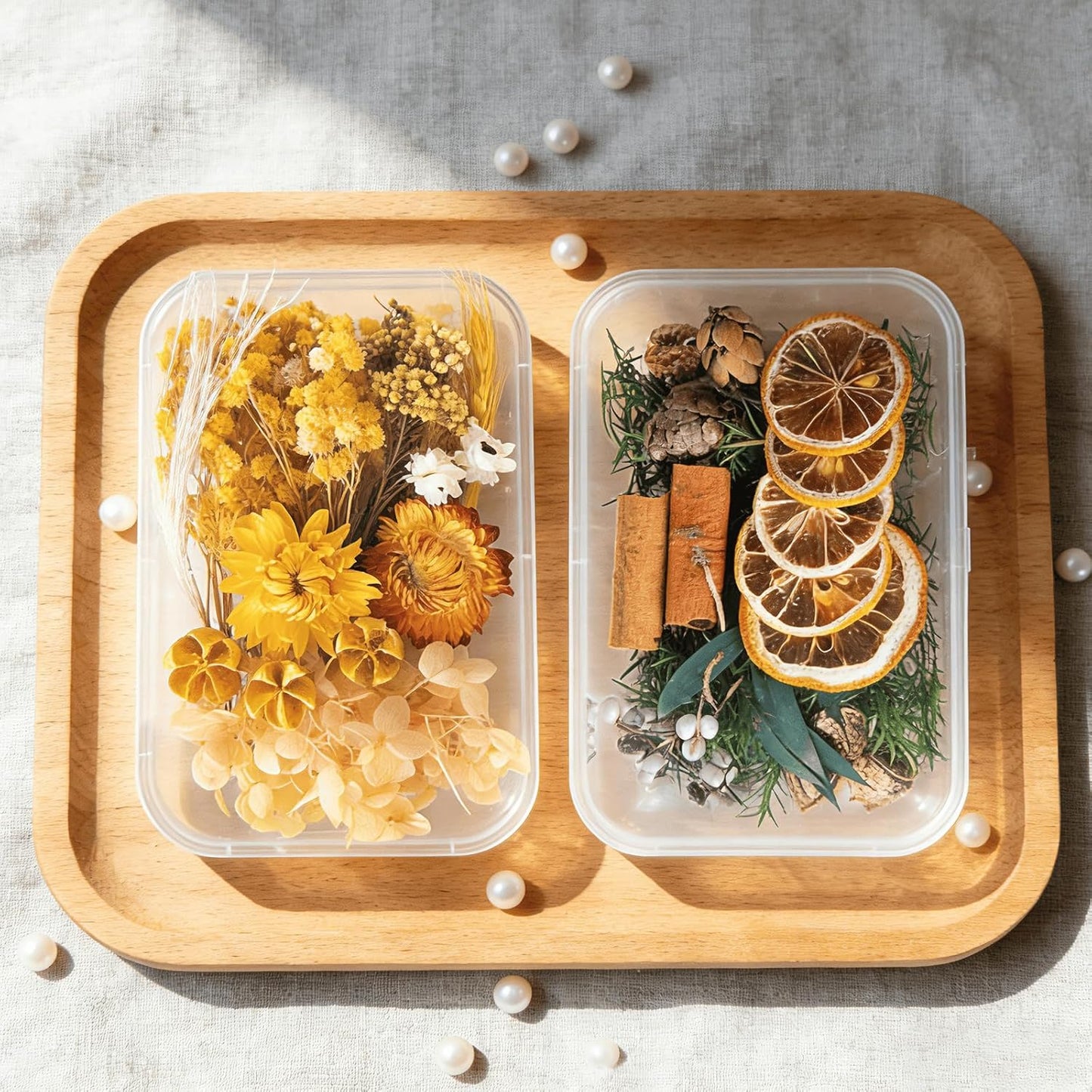 2PCS Dried Flowers Kit, Natural Dried Flowers Kit for DIY Crafts, Scrapbook, Card Making (Style6_10)