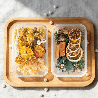 2PCS Dried Flowers Kit, Natural Dried Flowers Kit for DIY Crafts, Scrapbook, Card Making (Style6_10)