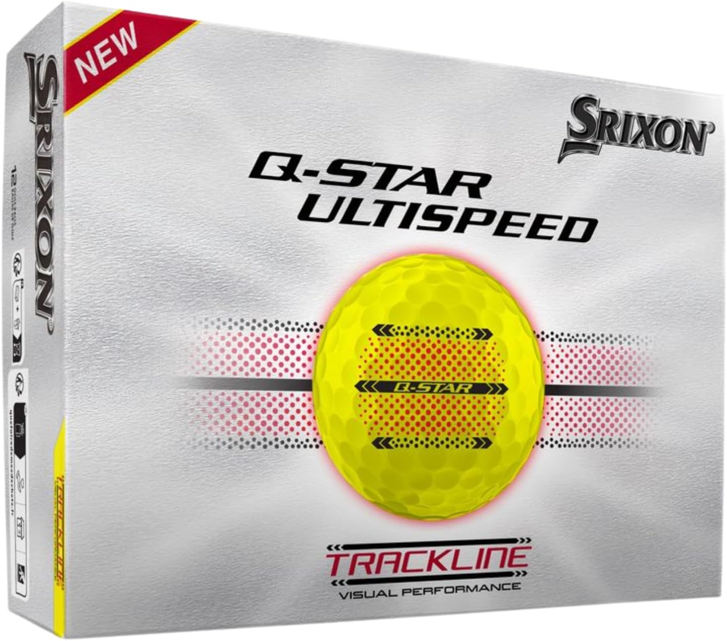 Q-Star Ultispeed Track Alignment Aid Golf Balls