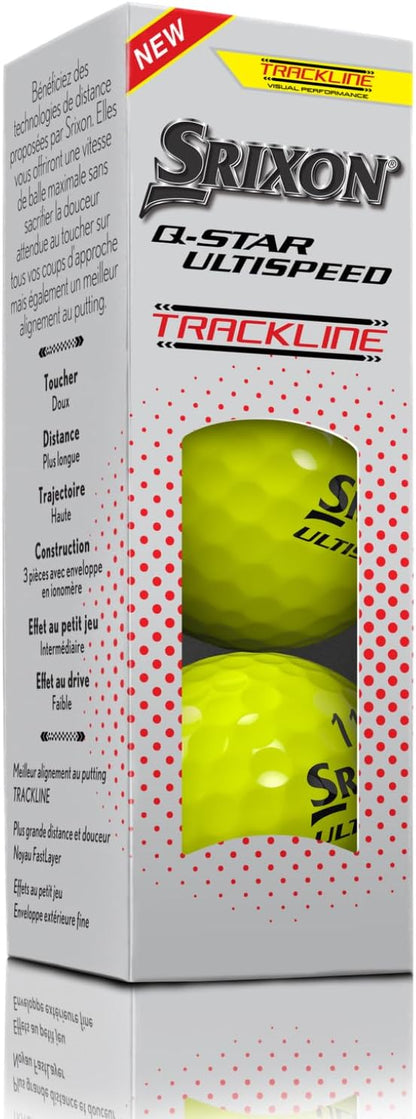 Q-Star Ultispeed Track Alignment Aid Golf Balls
