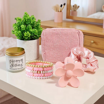 Birthday Gifts for Women Gift Set Daisy Self-Care Gift Box | Yellow 10pc Self-Care Present, Womens Birthday Gifts, Gift Boxes for Her, Teen Girl, Sister, Daughter