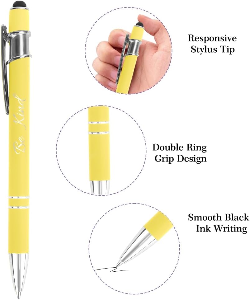 Be Kind Ballpoint Pen Mental Health Mindfulness Wellness Spiritual Gifts for Women Inspirational Pen for Friend Coworker Self Love Self Care Stress Relief Positive Gifts for Women