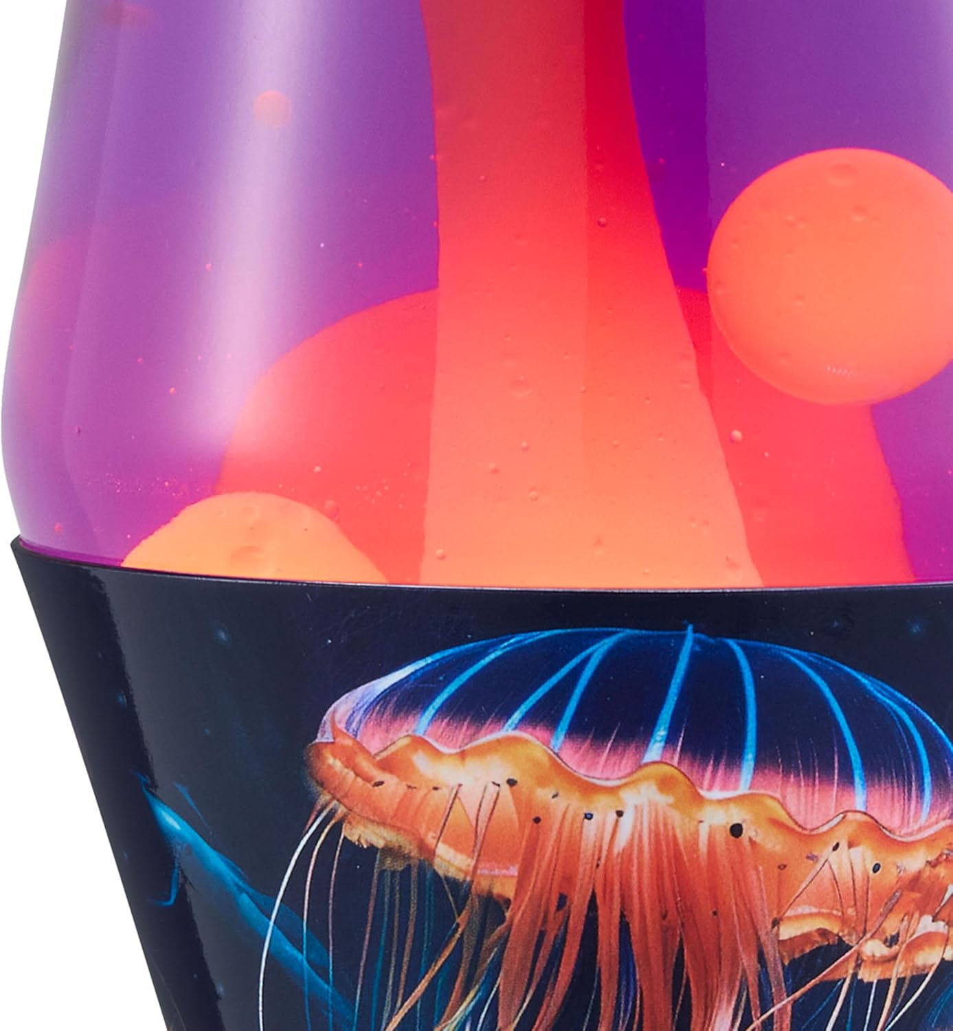 The Original Lamp - 14.5" Luminous Jelly Fish – Classic Liquid Motion Lamp - Yellow Wax and Purple Liquid - Item #2424 (Amazon Exclusive)