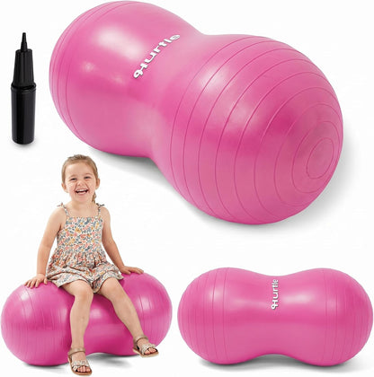 Hurtle Peanut Shaped Exercise Ball, Yoga Active Seat, Bounce Balance Desk Chair, Wiggle Flexible Sitting Ball for Kids, Boys, Girls and Adults