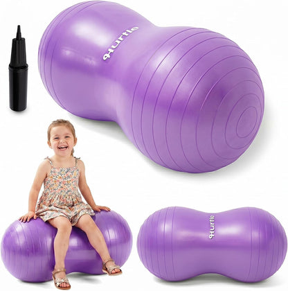 Hurtle Peanut Shaped Exercise Ball, Yoga Active Seat, Bounce Balance Desk Chair, Wiggle Flexible Sitting Ball for Kids, Boys, Girls and Adults