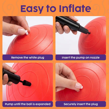 Hurtle Peanut Shaped Exercise Ball, Yoga Active Seat, Bounce Balance Desk Chair, Wiggle Flexible Sitting Ball for Kids, Boys, Girls and Adults