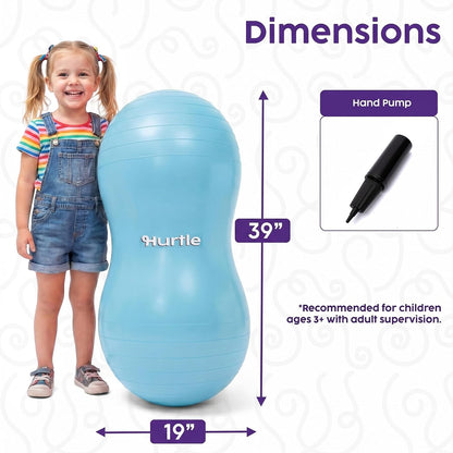 Hurtle Peanut Shaped Exercise Ball, Yoga Active Seat, Bounce Balance Desk Chair, Wiggle Flexible Sitting Ball for Kids, Boys, Girls and Adults
