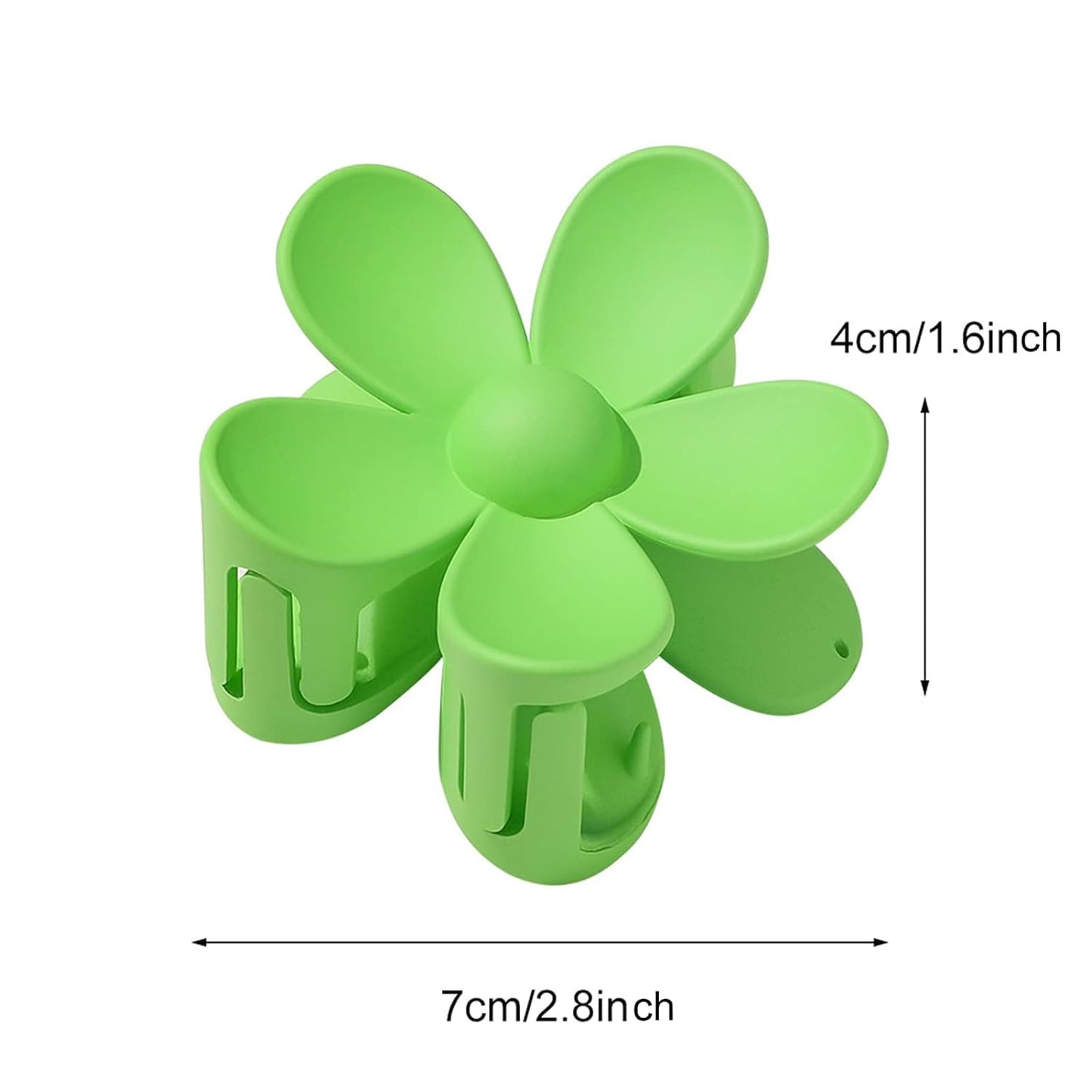Yellow Hair Claw Clips Flower Shaped Plastic Jaw Clips Anti-scratch Smell-less Useful Hold Tightly Light Hair Accessories for Beauty and Personal Care