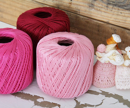 100% Cotton Crochet Thread Size 3, Yellow 43 | Soft pure cotton crochet thread for lace, doilies, amigurumi and crafts. Smooth finish with crisp stitch definition.