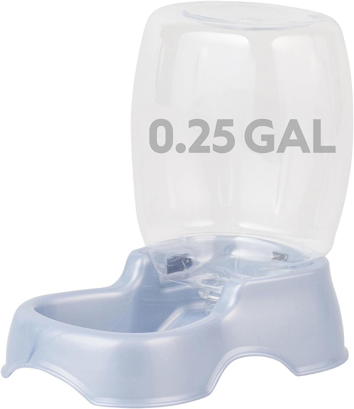Pet Cafe Cat and Dog Water Dispenser Extra Small Water Bowl for Kittens and Puppies, USA Made, 0.25 GAL, 7.3"H, Pearl Ash Blue