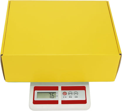 6 Pack 12x9x4 in Cardboard Shipping Boxes, Lemon Yellow Gift Box | Bright Color, Tuck Top, Quick Fold, Easy Assemble, Shape Well, Single Corrugated, Shirt, Shoe, Small Business Packaging