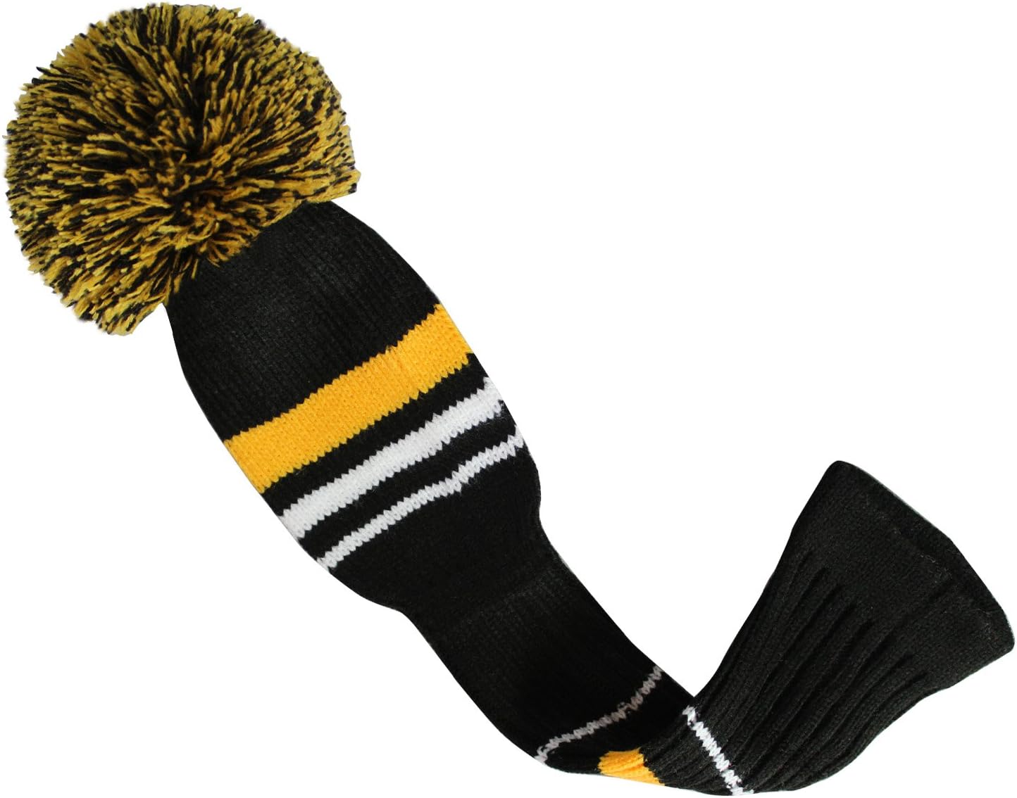 Golf Club Head Covers Set of 4, Acrylic Yarn Double-Layers Knitted, with Rotatable Number Tags