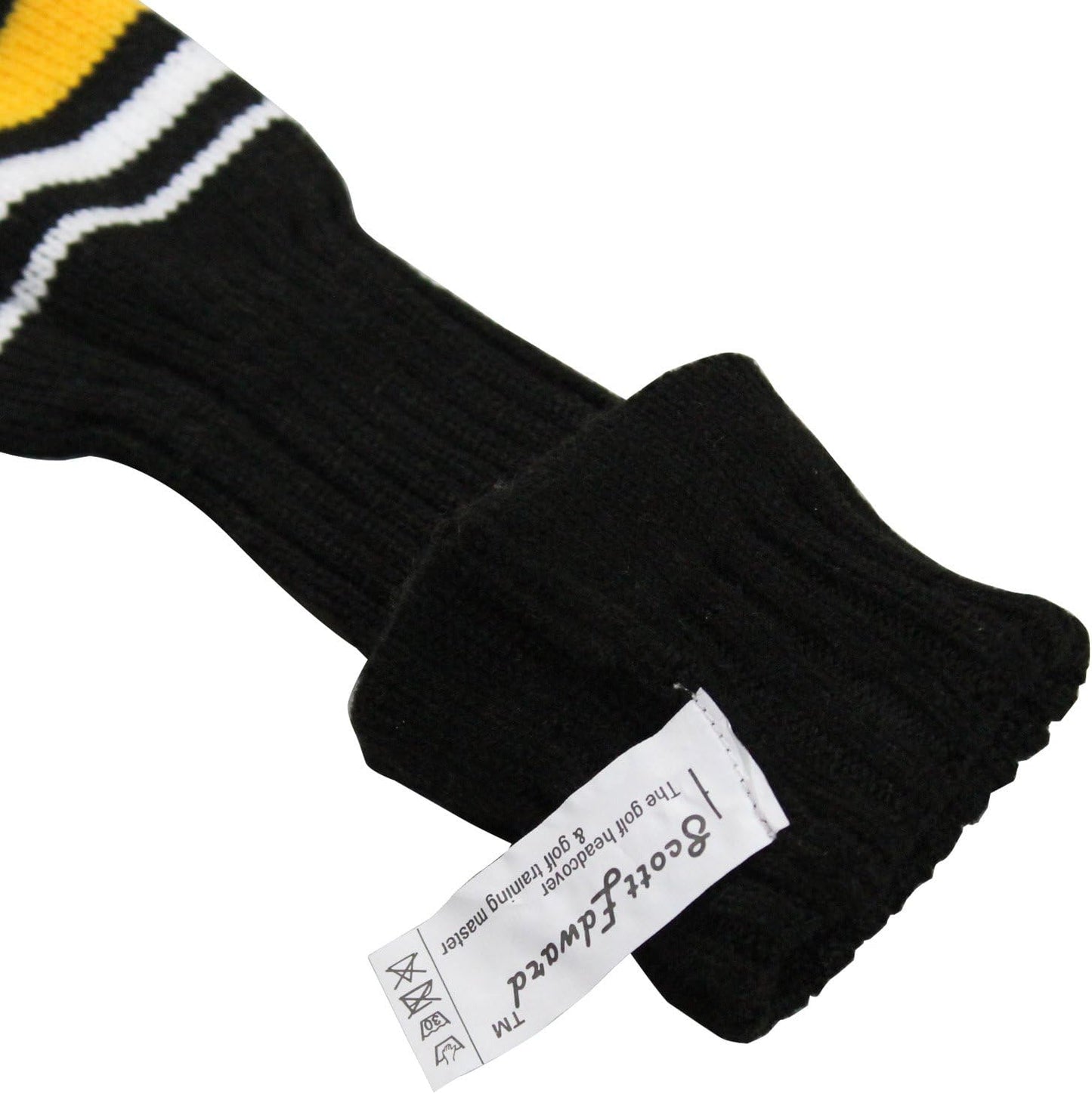 Golf Club Head Covers Set of 4, Acrylic Yarn Double-Layers Knitted, with Rotatable Number Tags