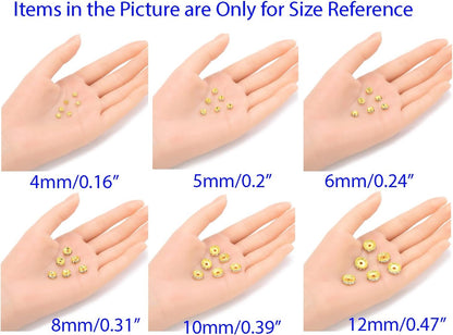100pcs Adabele Grade A 6mm Rhinestone Gold Rondelle Beads, Jet Black | 18K Yellow Gold Plated, Sparkle Crystal Rhinestone Wheel Rondelle Spacers for Craft Jewelry Making Beadwork Separation