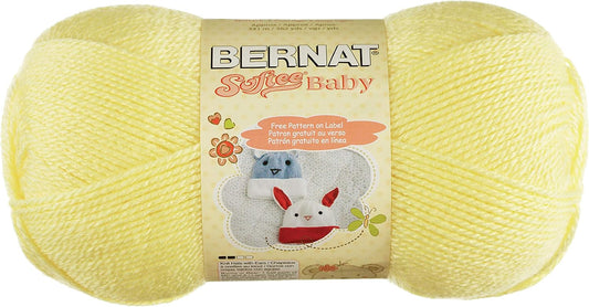 Softee Baby Yarn, 5 oz, Gauge 3 Light, Lemon