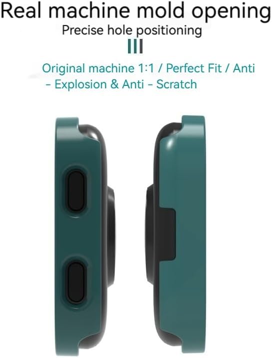 Screen Protector Case Compatible with Amazfit Bip Max 50mm Watch Band, Full Coverage, Hard PC Bumper, Ultra-Thin, Scratch Resistant, All-Around Screen Protector for Amazfit Bip Max Smartwatch
