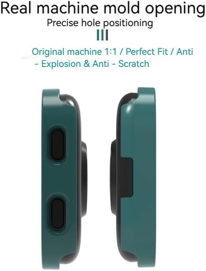 Screen Protector Case Compatible with Amazfit Bip Max 50mm Watch Band, Full Coverage, Hard PC Bumper, Ultra-Thin, Scratch Resistant, All-Around Screen Protector for Amazfit Bip Max Smartwatch