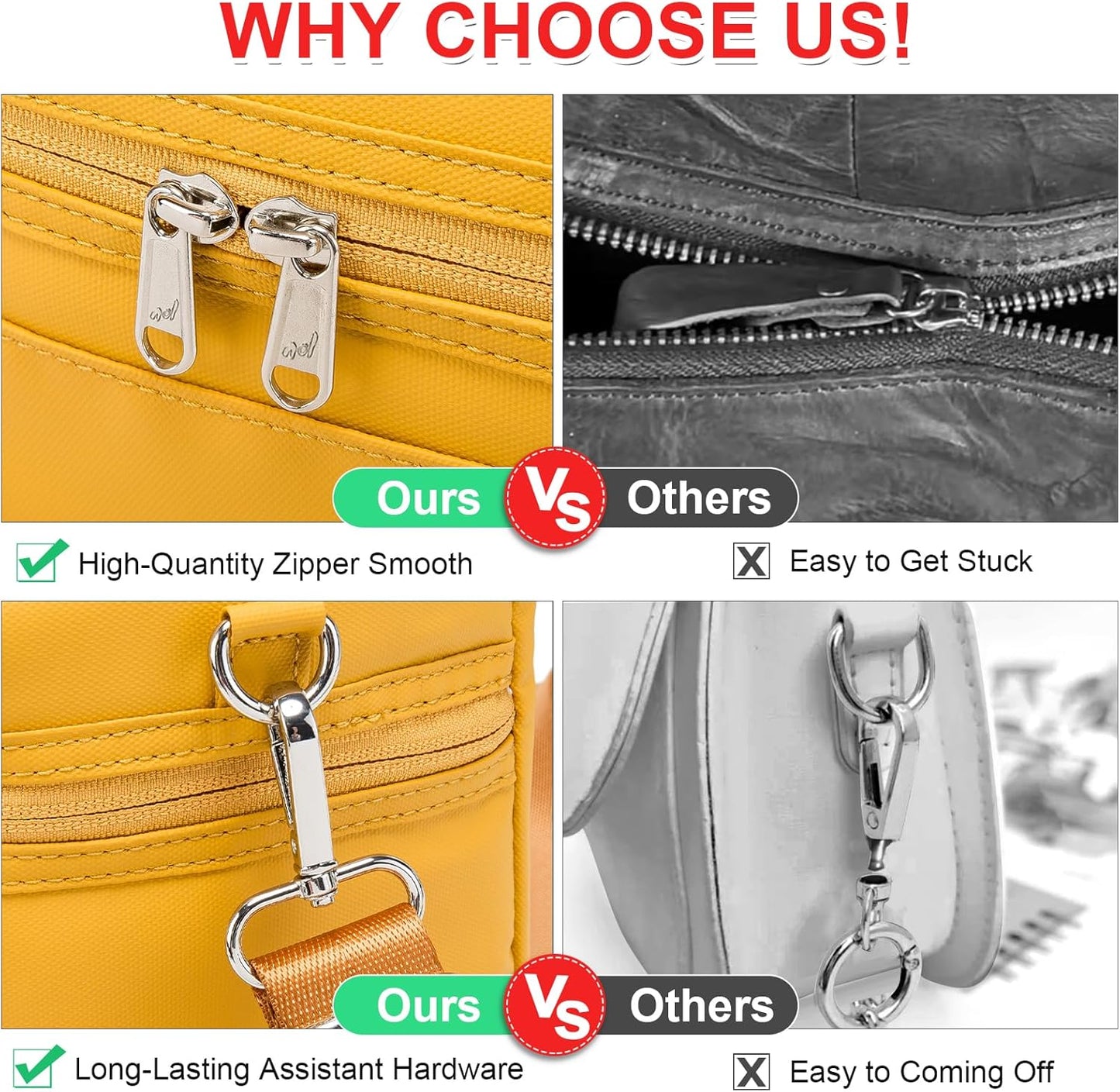 Insulated Lunch Bags for Women Cooler Bag Lightweight Nylon Waterproof Lunch Box For Work (Earth-yellow, Medium(normal))