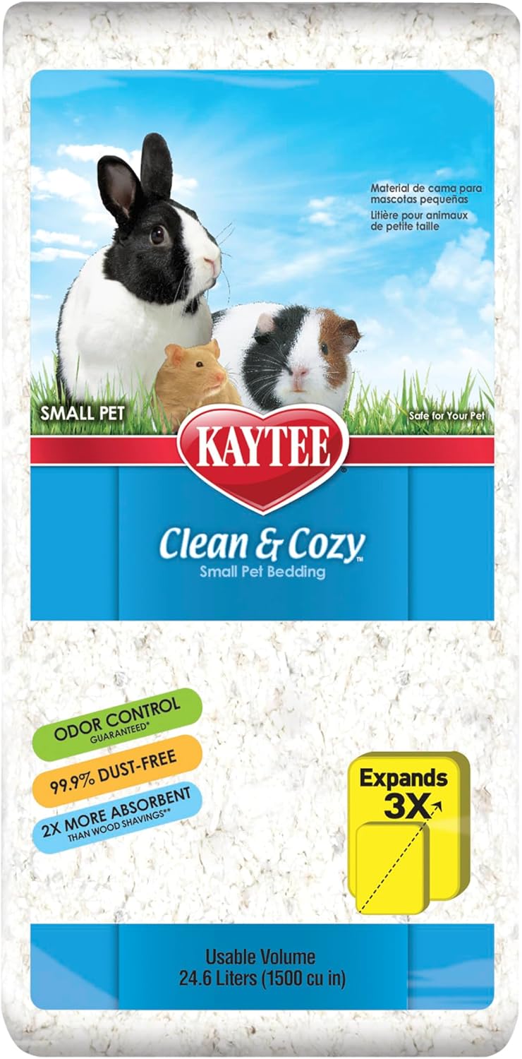 Clean & Cozy White Paper Bedding, Made for Small Animals, 49.2 Liters
