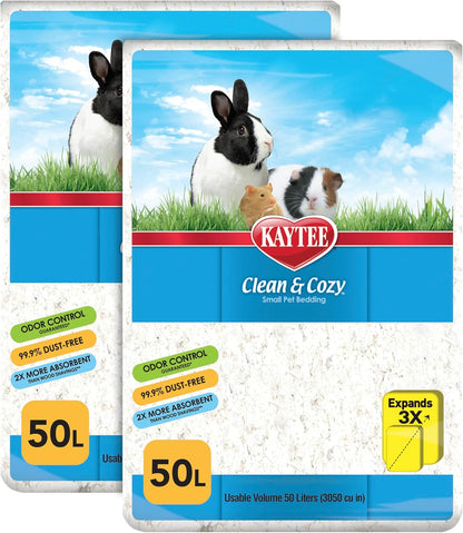 Clean & Cozy White Paper Bedding, Made for Small Animals, 49.2 Liters