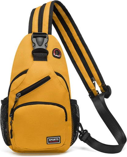 Convertible Sling Bag for Women Men Fit for 7.9" Tablet | Lightweight Mini Crossbody Backpack Daypack Anti-theft with Water Bottle Holder for Casual Travel Sport Hiking