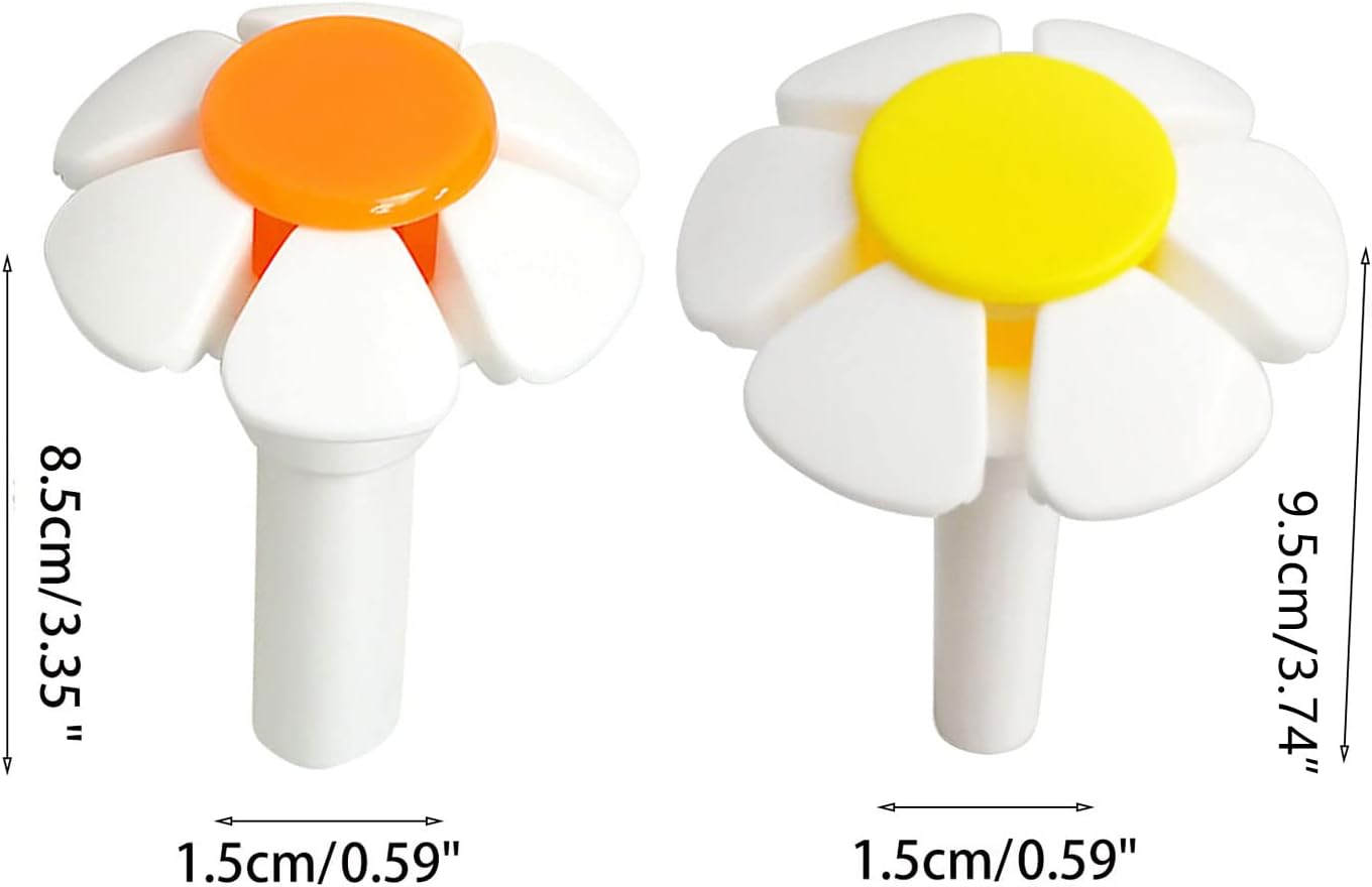 for Cat Fountain Replacement Flower Nozzle for Head for Dogs Round Stainless Steel Top Water Dispenser Yellow