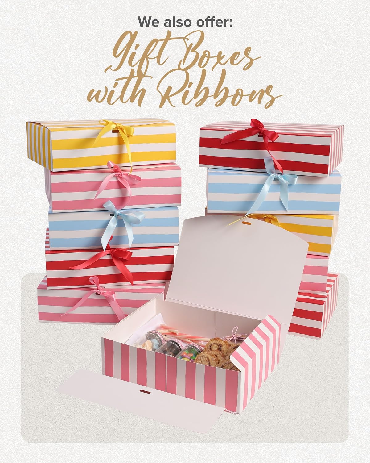Green & Gold Gift Box 9.5 X 6 3 inch for Women & Men With Magnetic Lid, Ribbon, Card & Packing Paper for Presents & Gifting on Christmas, Weddings & Birthdays