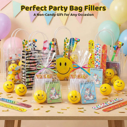 12PCS Stress Balls Bulk, 2 Inch Squeeze Toys Slow Rising Fidget | Yellow Face Toys for Kids Adults, Anxiety Relief Party Favors Goodie Bag Stuffer, Classroom Prize