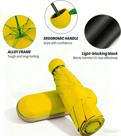 Travel Essentials Mini/Compact Umbrella for Purse | Small Lightweight, UV Sun Protection, Tiny Umbrella for Men and Women