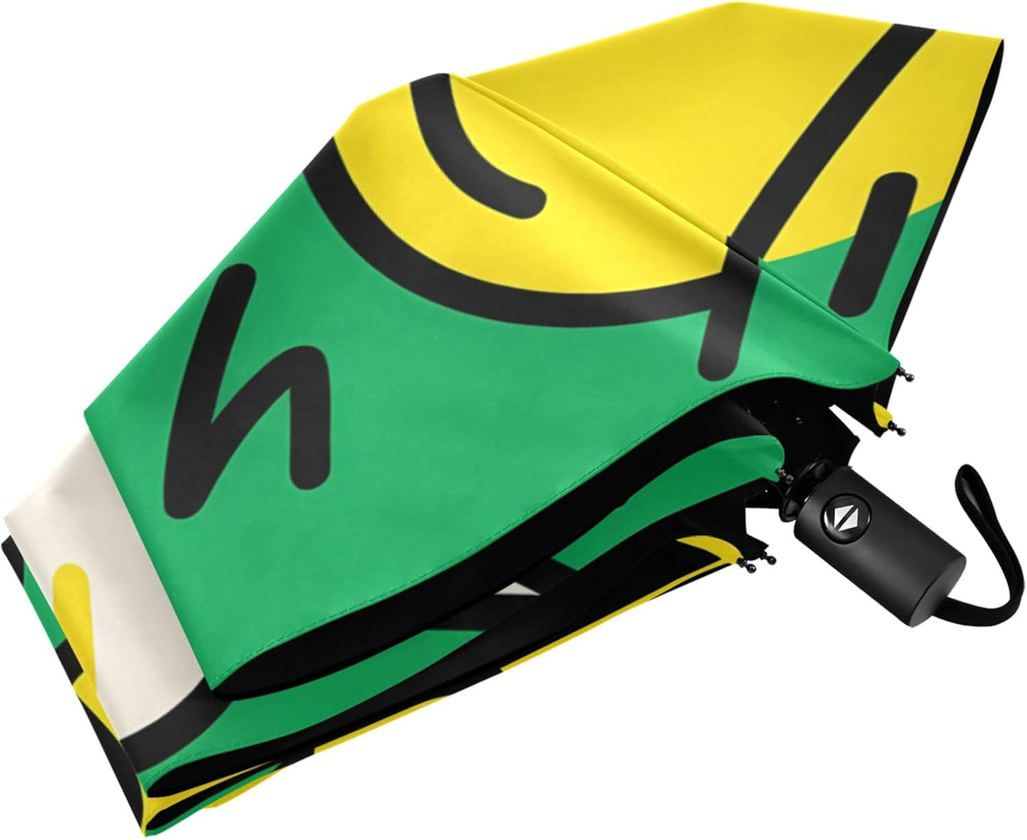 Windproof Automatic Compact Umbrella Cartoon Crocodile Gray | Automatic Open Umbrella Compact for Rain and Sun Rust-proof Fits in Purse or Backpack Strong UV Protection