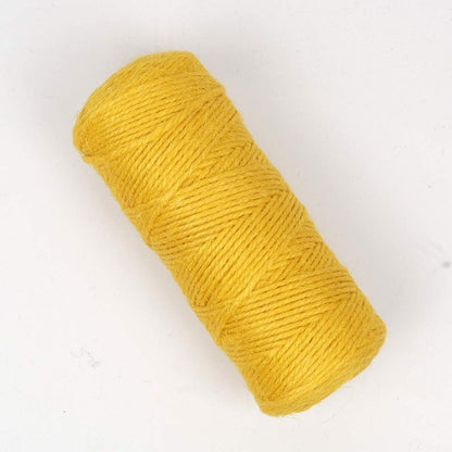 300 Feet Natural Jute Twine Best Arts Crafts Gift Twine Christmas Industrial Packing Materials Durable String for Gardening Applications(Yellow)
