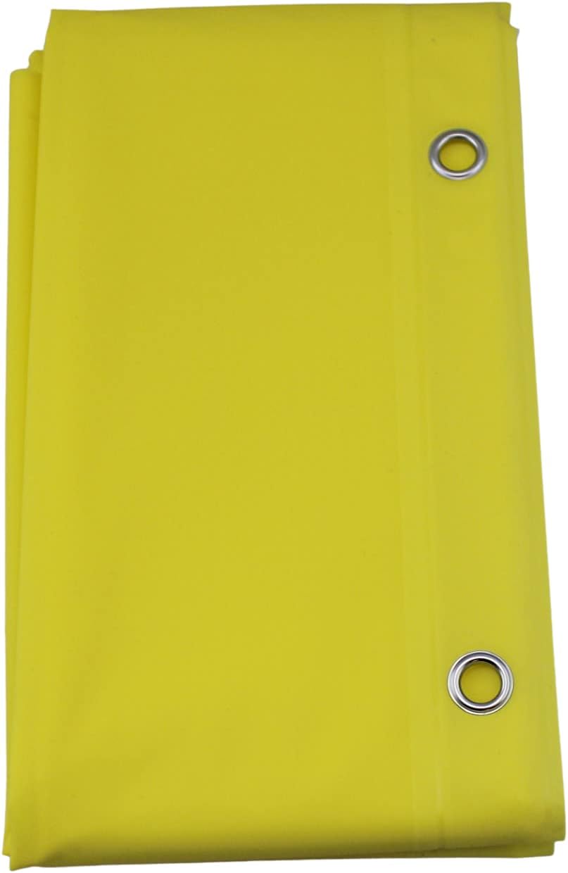 inc. Essentials Decorative PEVA Shower Curtain Liner - PVC-Free, Odorless with Magnetized Bottom, Rustproof Grommets & Yellow Chrome Finish Roller Ball Hooks Set