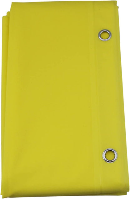 inc. Essentials Decorative PEVA Shower Curtain Liner - PVC-Free, Odorless with Magnetized Bottom, Rustproof Grommets & Yellow Chrome Finish Roller Ball Hooks Set