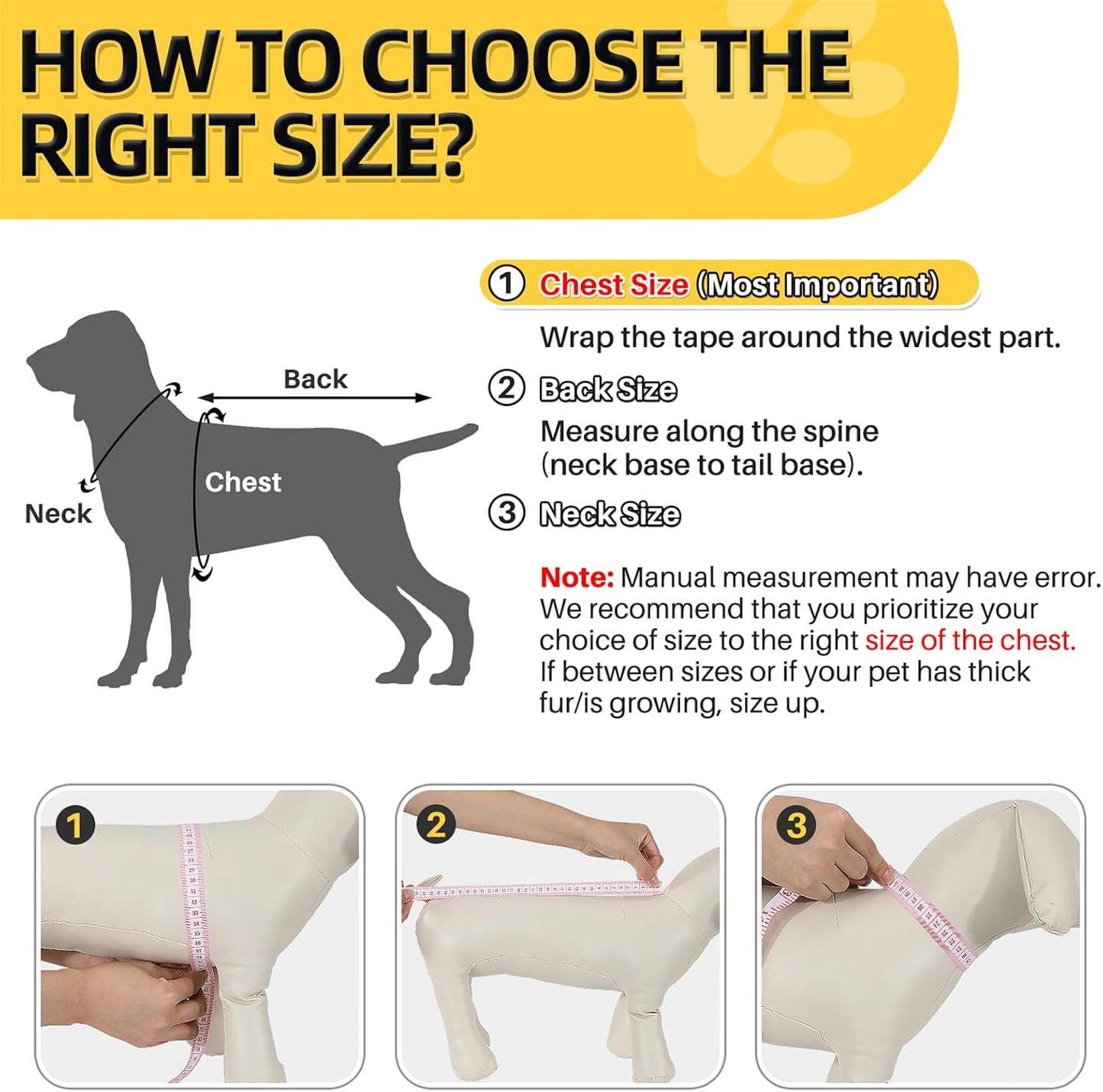 Dog Raincoat Waterproof, with Harness Built in & Hood, Yellow, L | Lightweight Dog Rain Jacket with Harness & Hood, Waterproof Reflective, for Large Medium Small Dogs