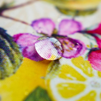 Lace Embroidered Table Cloth,Rectangular Farmhouse TableCover,Classic Oblong Antique Flower Decor Macrame Tablecloth (Yellow, Rectangle/Oblong,60 x 84 Inch,6-8 Seats)