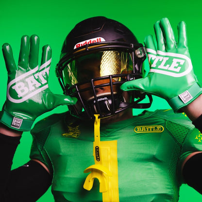 Sports Double Threat Wide Receiver Gloves | UltraTack palm reaches the legal stick limit, PerfectFit material for comfort and breathability, Wrist freedom of motion