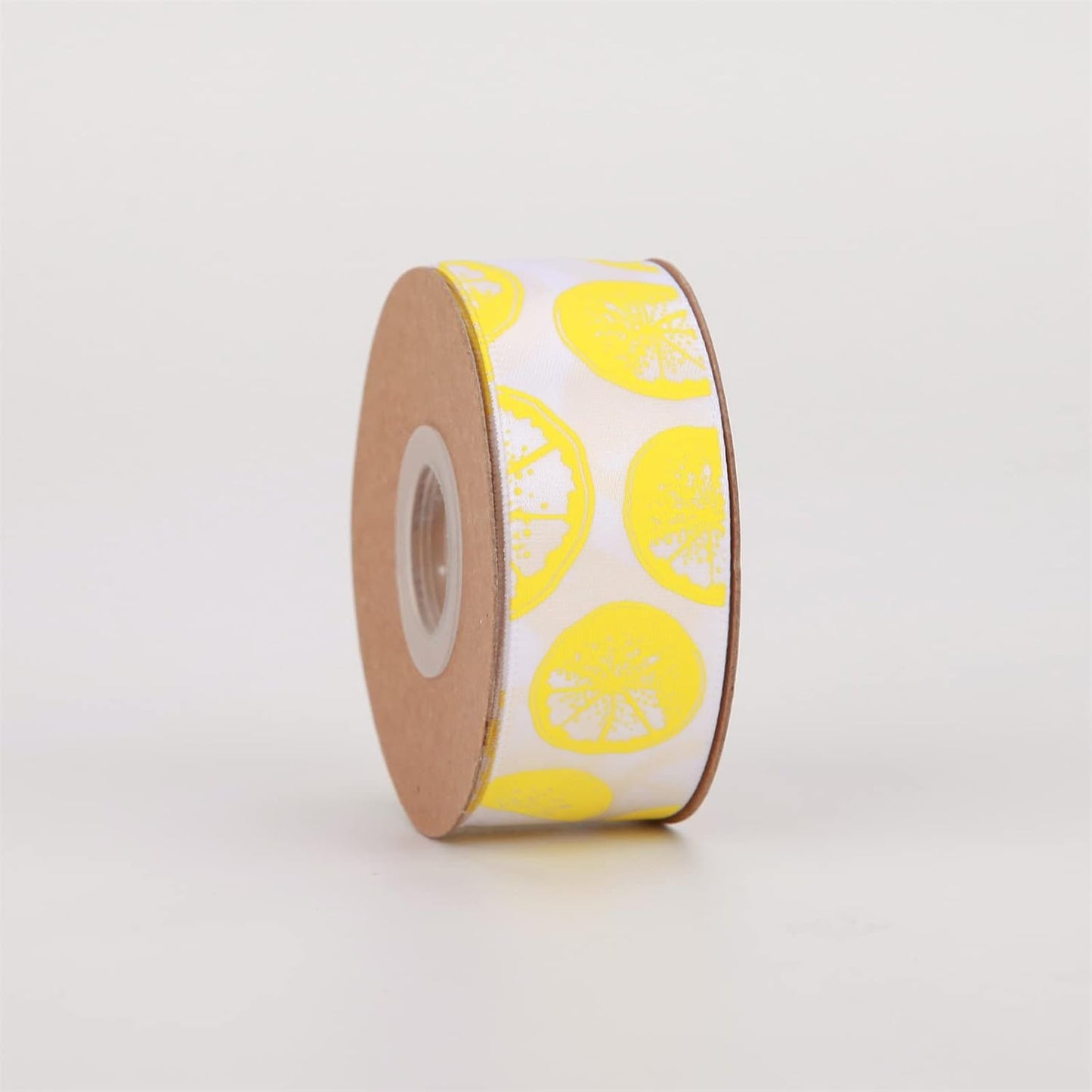Meseey Lemon Satin Ribbon 40 Yards Yellow White Lime Green Fruit Printed Themed Decorative Ribbons for Gift Wrapping DIY Bows Bridal Shower Birthday Summer Party Decorations(Lemon)