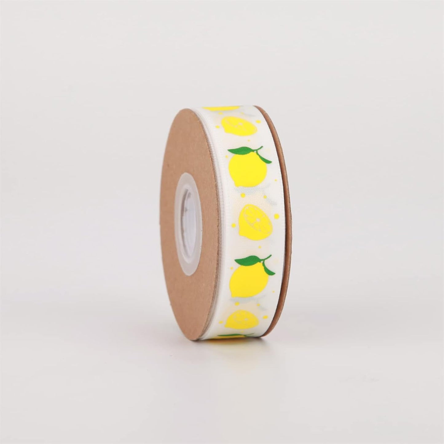 Meseey Lemon Satin Ribbon 40 Yards Yellow White Lime Green Fruit Printed Themed Decorative Ribbons for Gift Wrapping DIY Bows Bridal Shower Birthday Summer Party Decorations(Lemon)