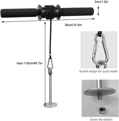 Wrist and Forearm Blaster, Wrist Roller & Forearm Roller with Anti-Slip Grip Handles, Forearm Strength Trainer Ideal for Grip Strength, Muscle Building, Rehabilitation
