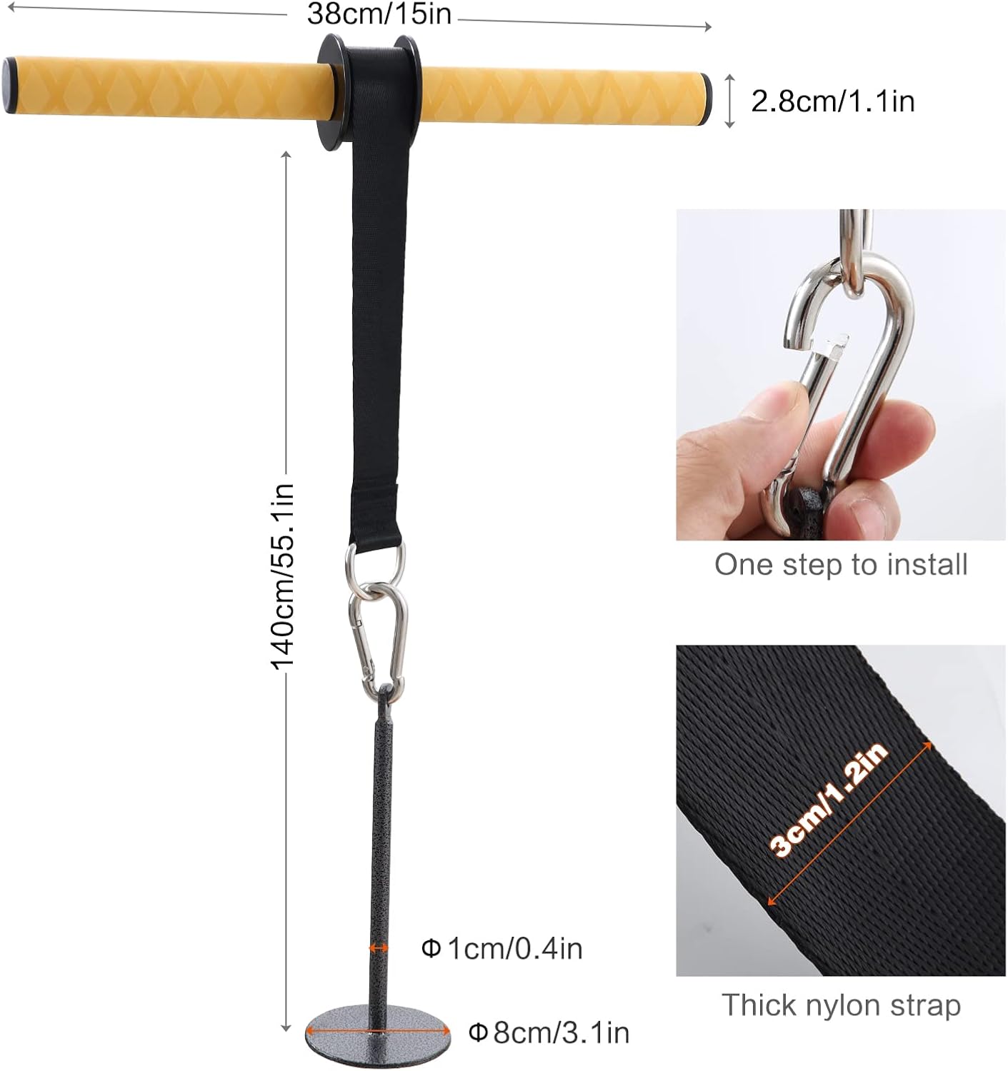 Wrist and Forearm Blaster, Wrist Roller & Forearm Roller with Anti-Slip Grip Handles, Forearm Strength Trainer Ideal for Grip Strength, Muscle Building, Rehabilitation