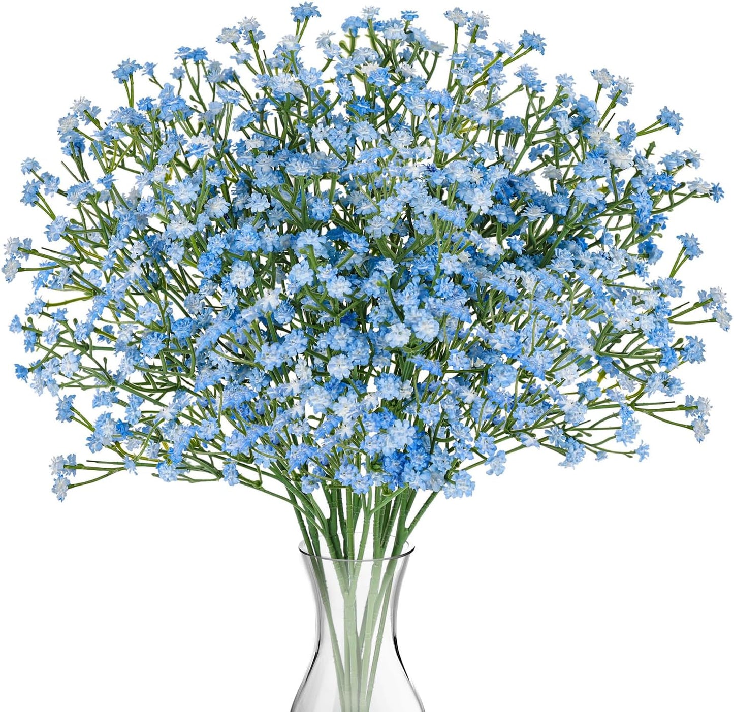 Babys Breath Artificial Flowers Bulk, 10Pcs Fake Gypsophila Bouquet Flowers Real Touch Faux Babies Breath Arrangement for Wedding Floral Party Home Centerpieces Vase Decoration, Yellow
