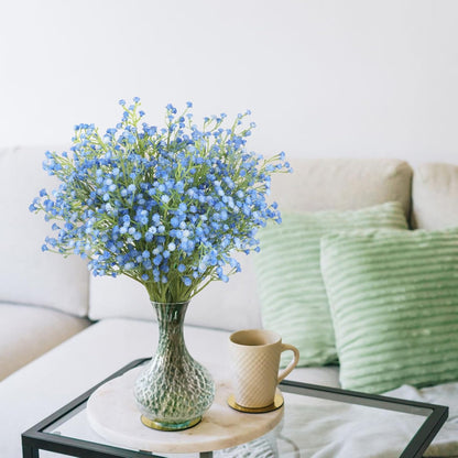 Babys Breath Artificial Flowers Bulk, 10Pcs Fake Gypsophila Bouquet Flowers Real Touch Faux Babies Breath Arrangement for Wedding Floral Party Home Centerpieces Vase Decoration, Yellow